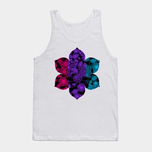 Flight Over Flowers of Fantasy - Androgyne Pride Flag Tank Top